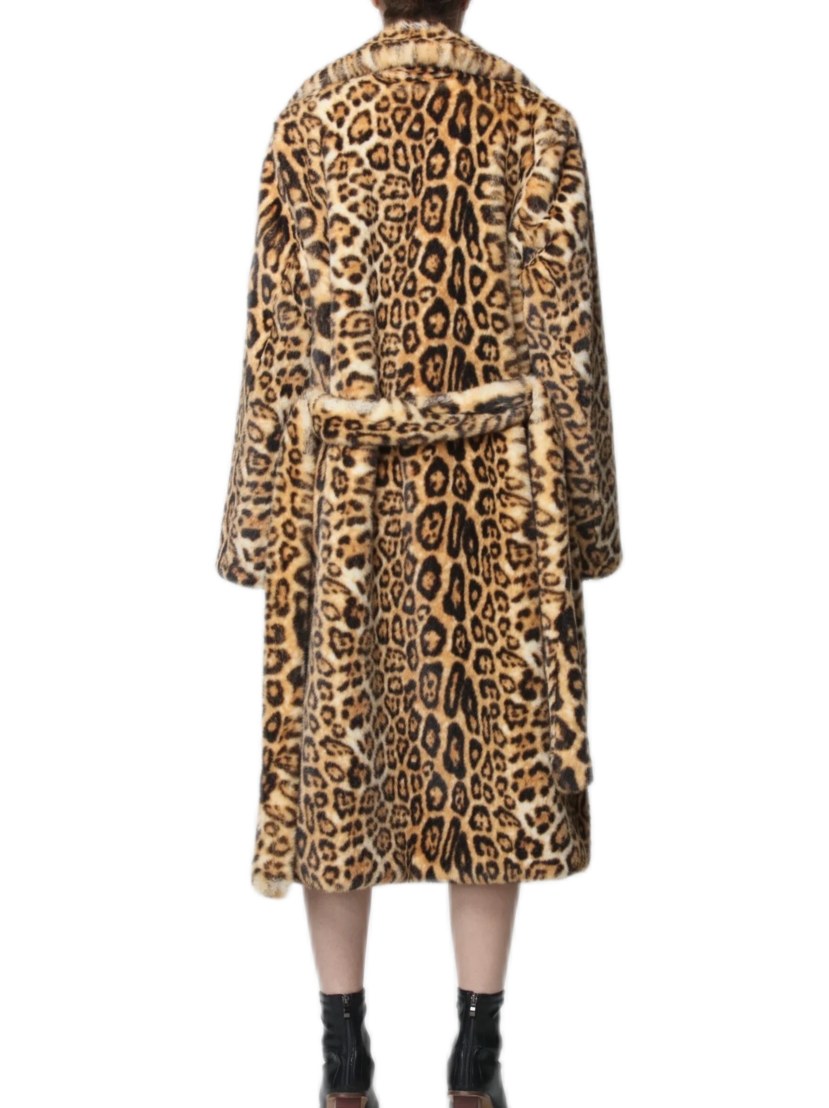 Leopard Full Length Fur Coat