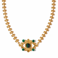 Malachite Evil Eye Necklace
