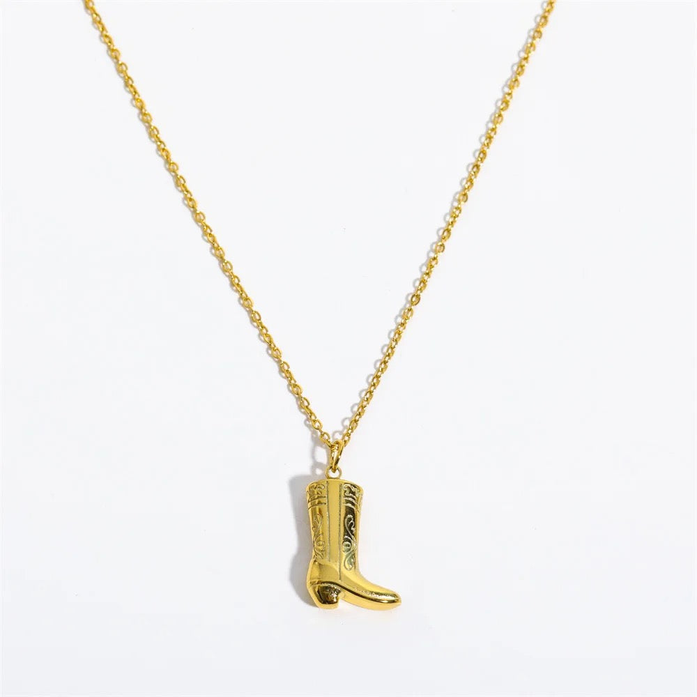 Cowboy Boot Necklace