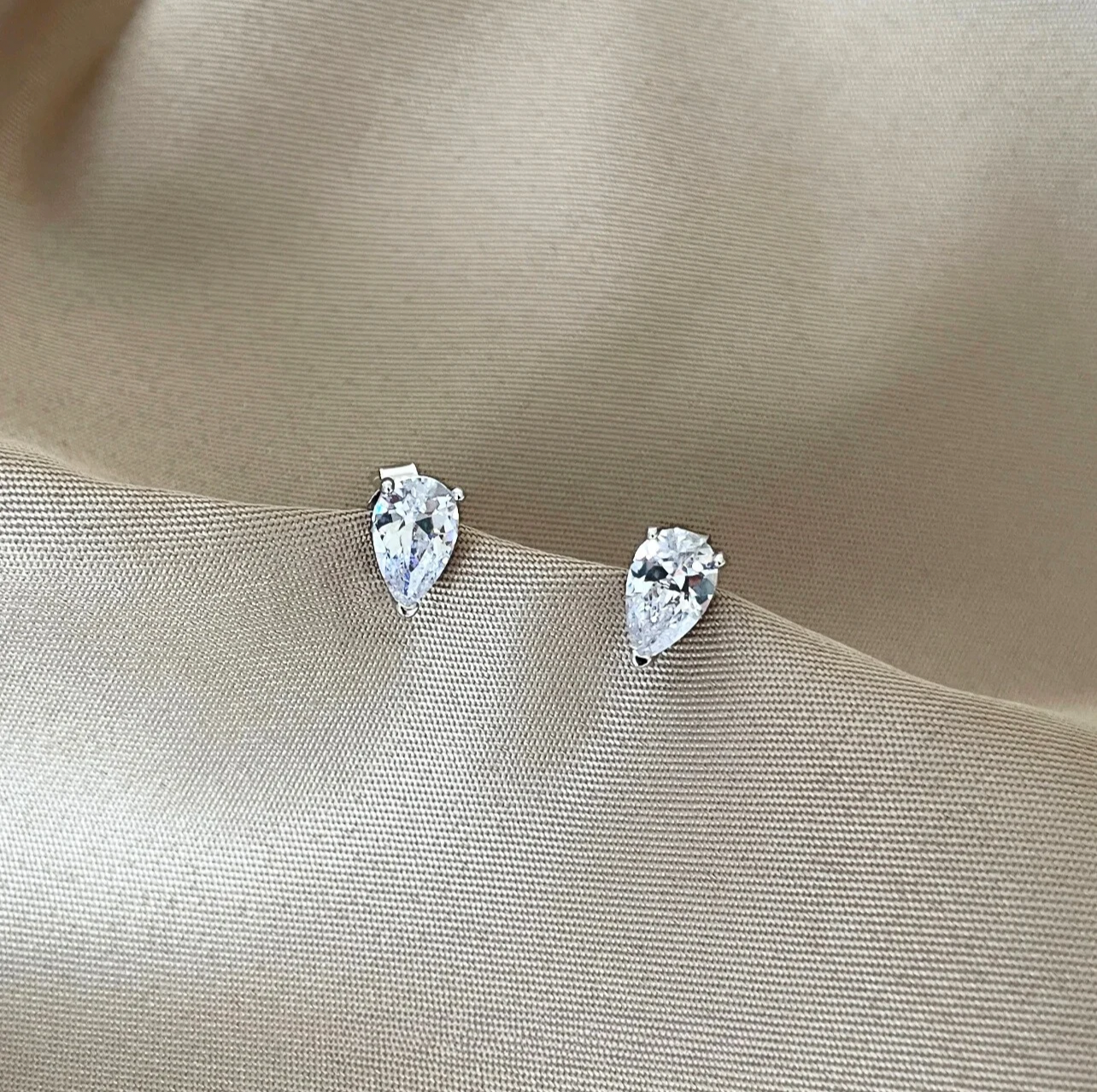 Pear Stud Earrings