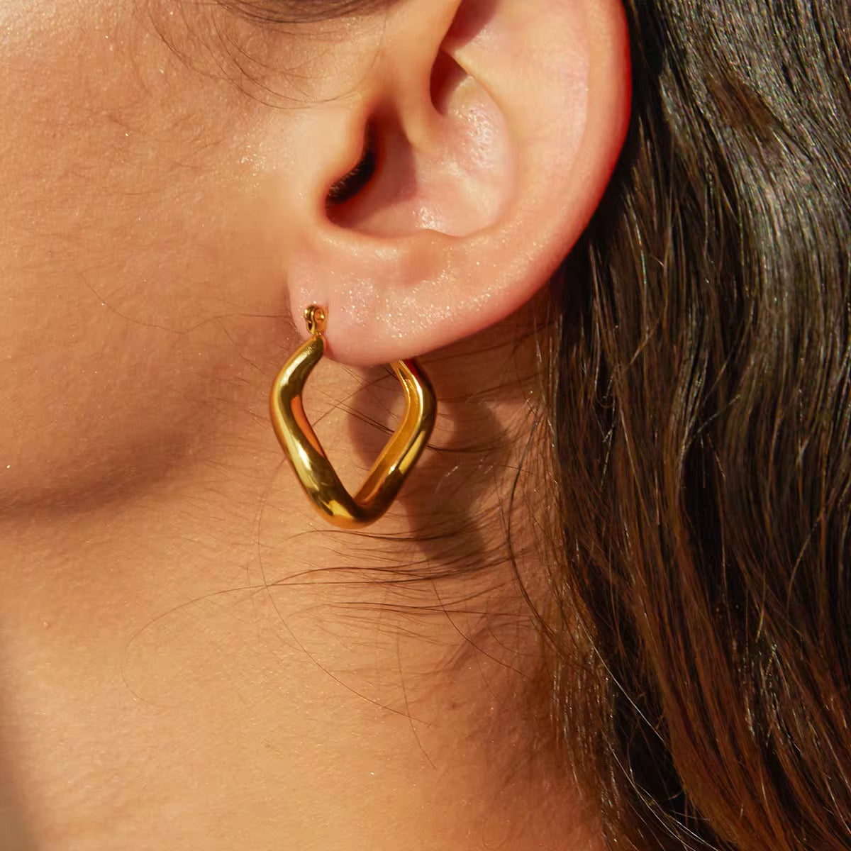 Geometric Mini Hoops