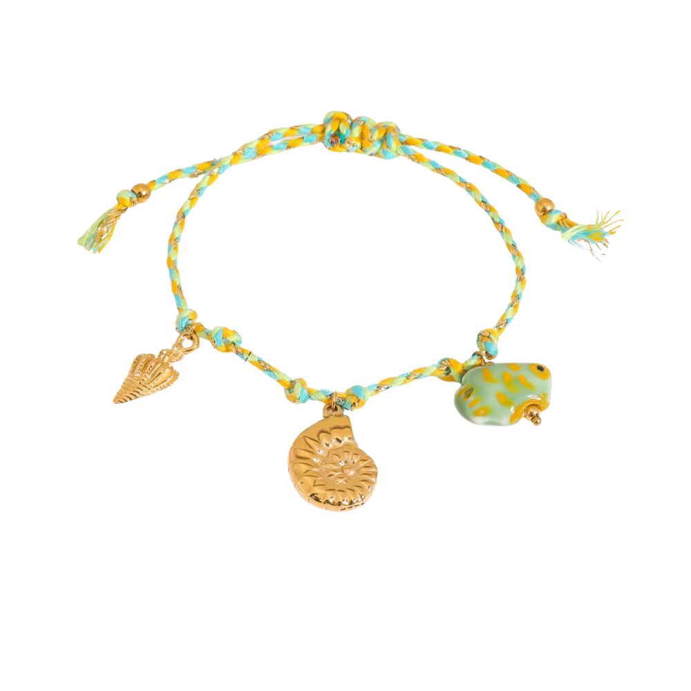 Ocean Charm Breaded Bracelet