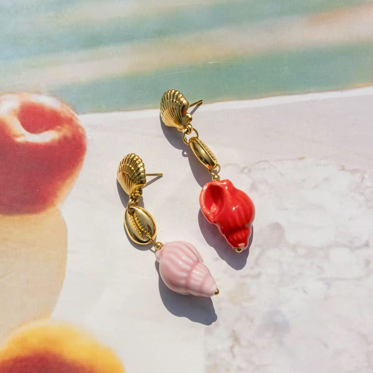 Conch Shell Earrings