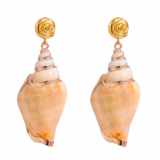 Natural Conch Earrings