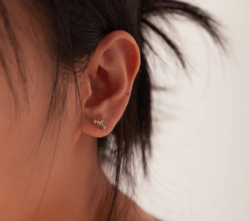 Crown Stud Earrings