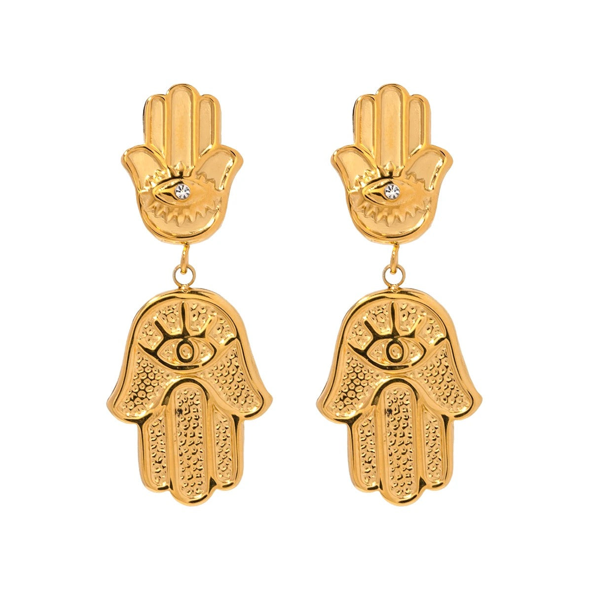 Hamsa Drop Earrings